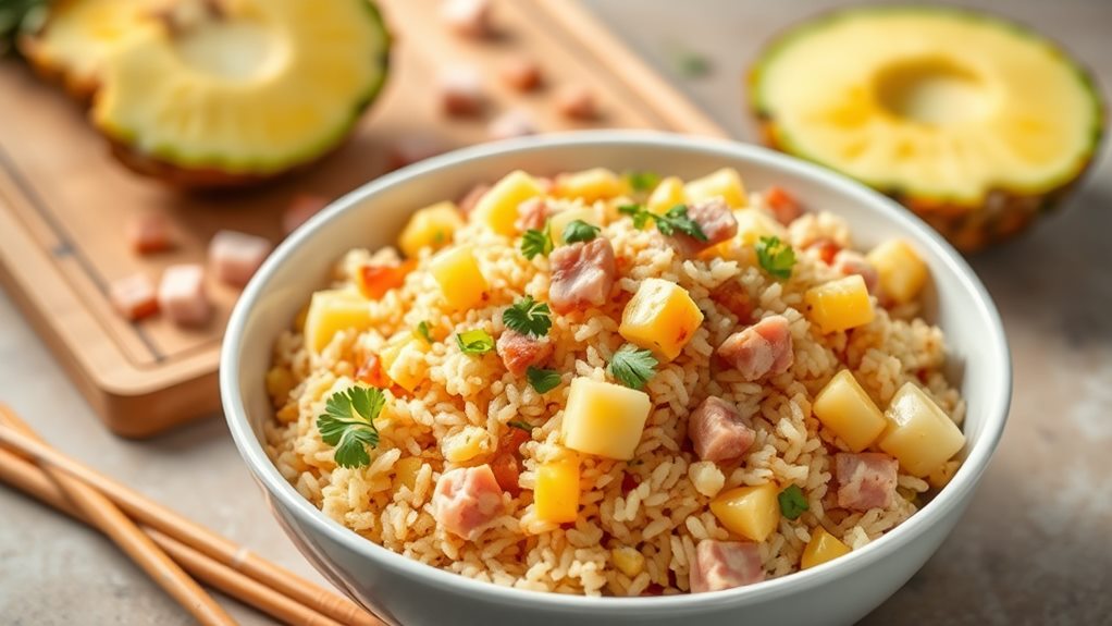 Hawaiian Fried Rice Recipe: Ham and Pineapple in Perfect Harmony