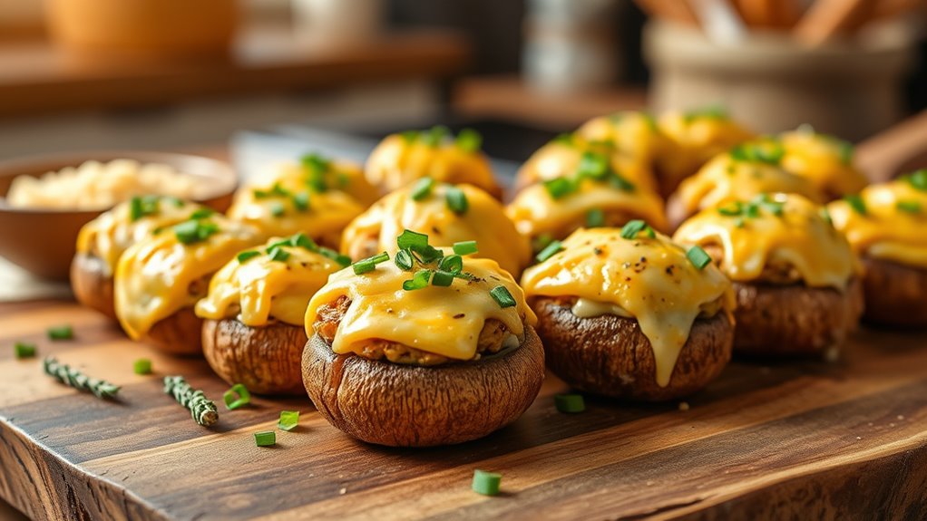 cheesy stuffed mushroom recipe