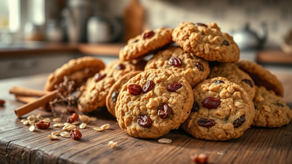 chewy oatmeal raisin cookies