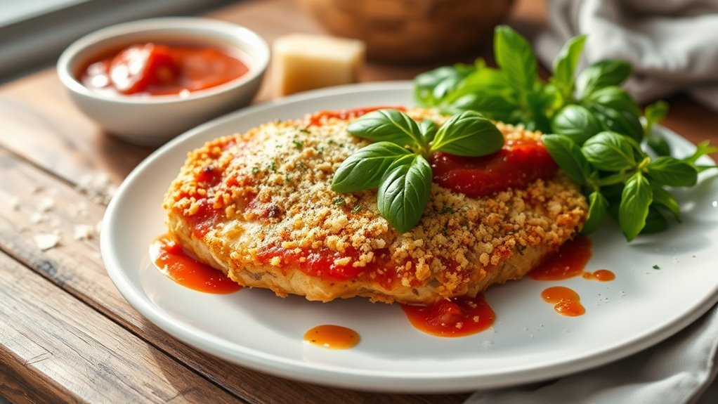 crispy chicken with cheese