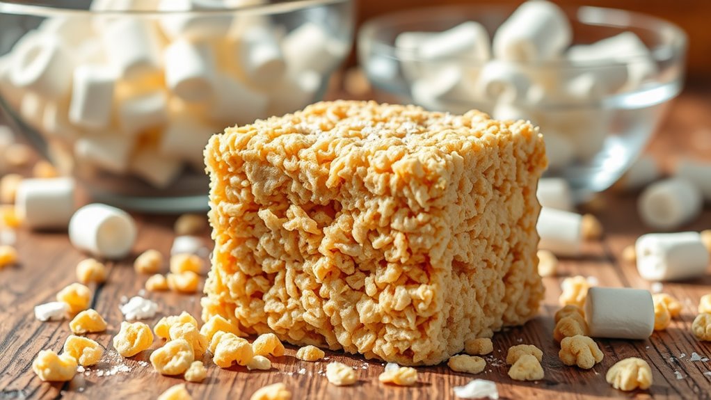 crispy marshmallow cereal bars