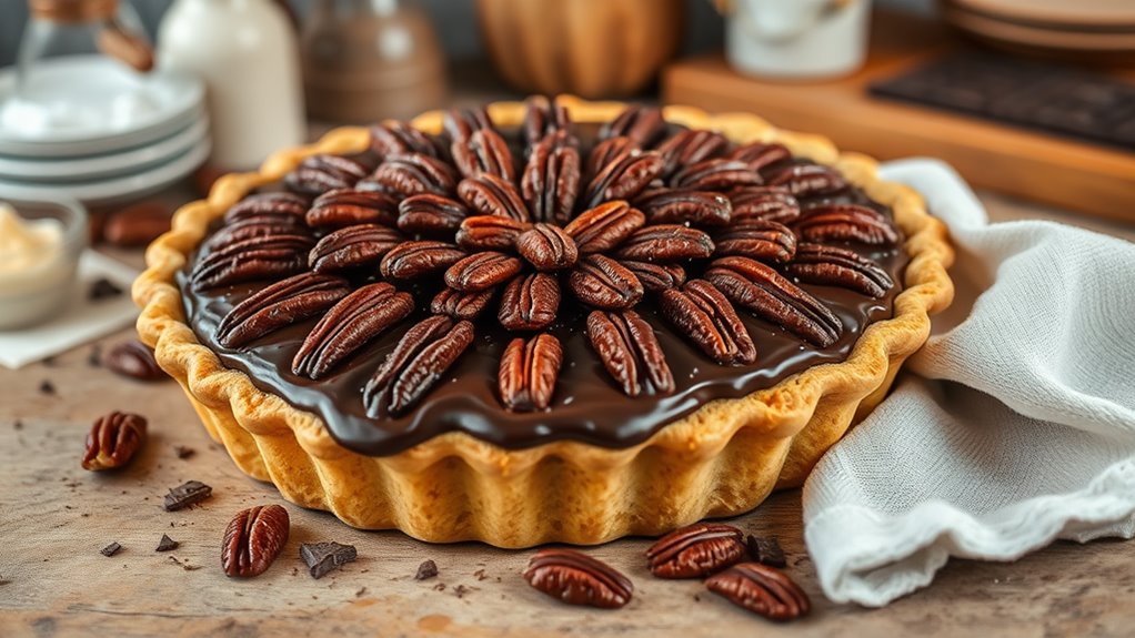 decadent chocolate pecan dessert