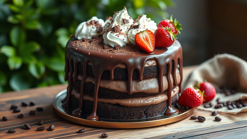 delicious chocolate milk cake