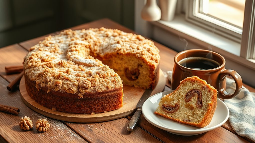 delicious cinnamon streusel cake