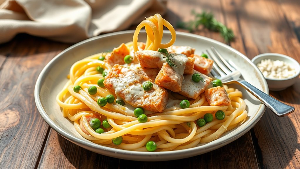 delicious creamy salmon dish