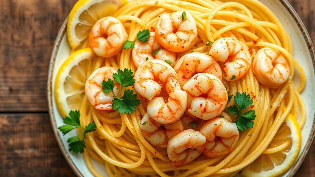 delicious garlic butter shrimp