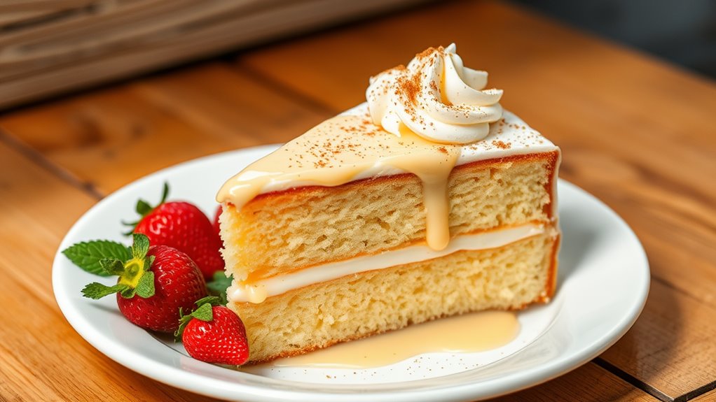 delicious soaked milk cake