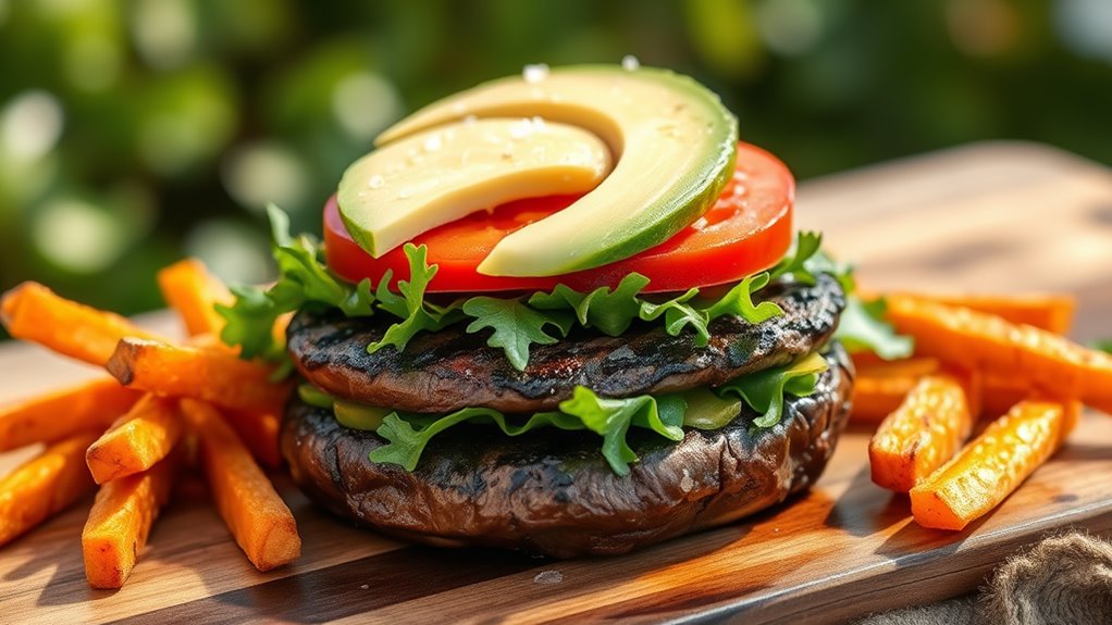 delicious vegetarian burger option