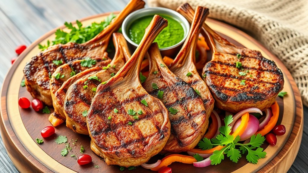 flavorful grilled lamb chops