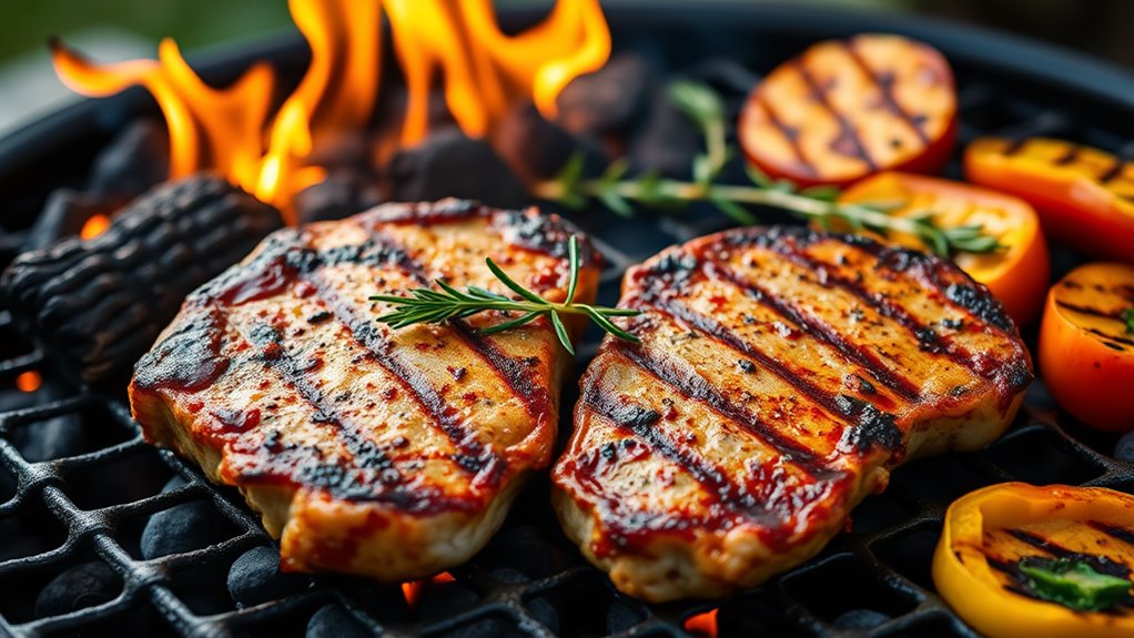 flavorful marinated pork chops