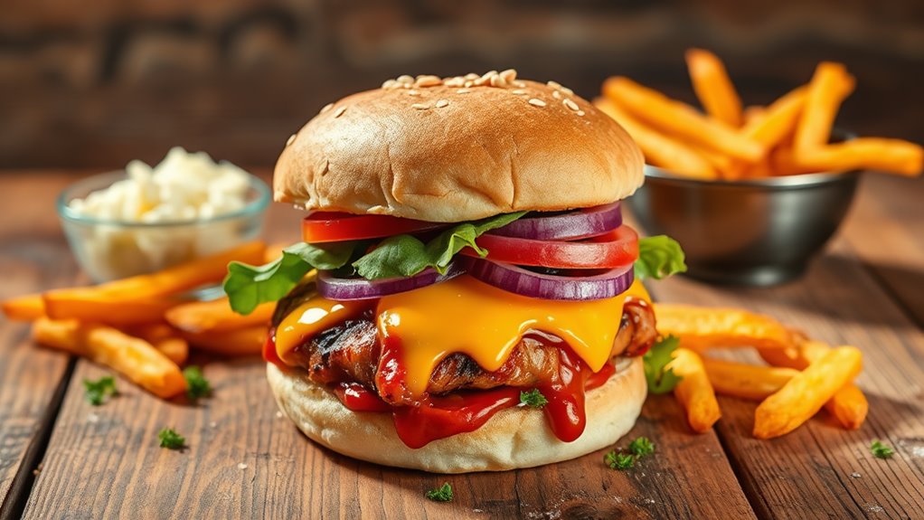 grilled chicken with barbecue