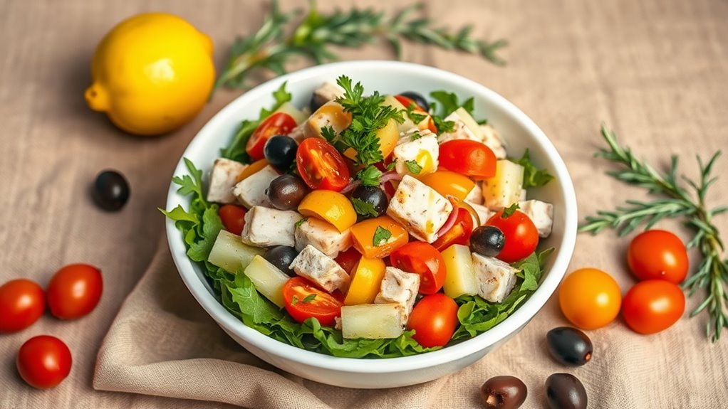 healthy mediterranean tuna dish