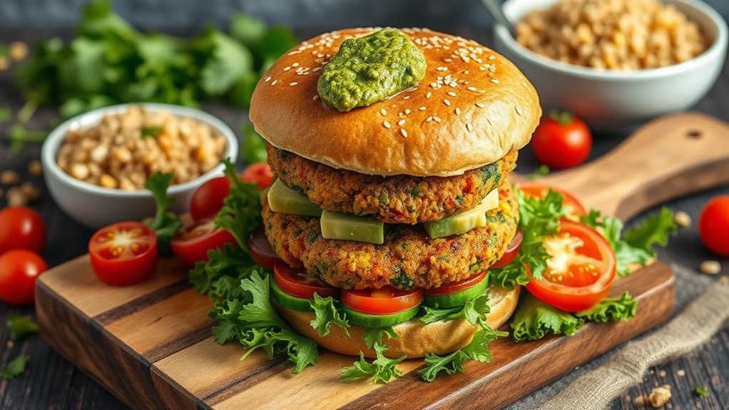 healthy quinoa veggie patty