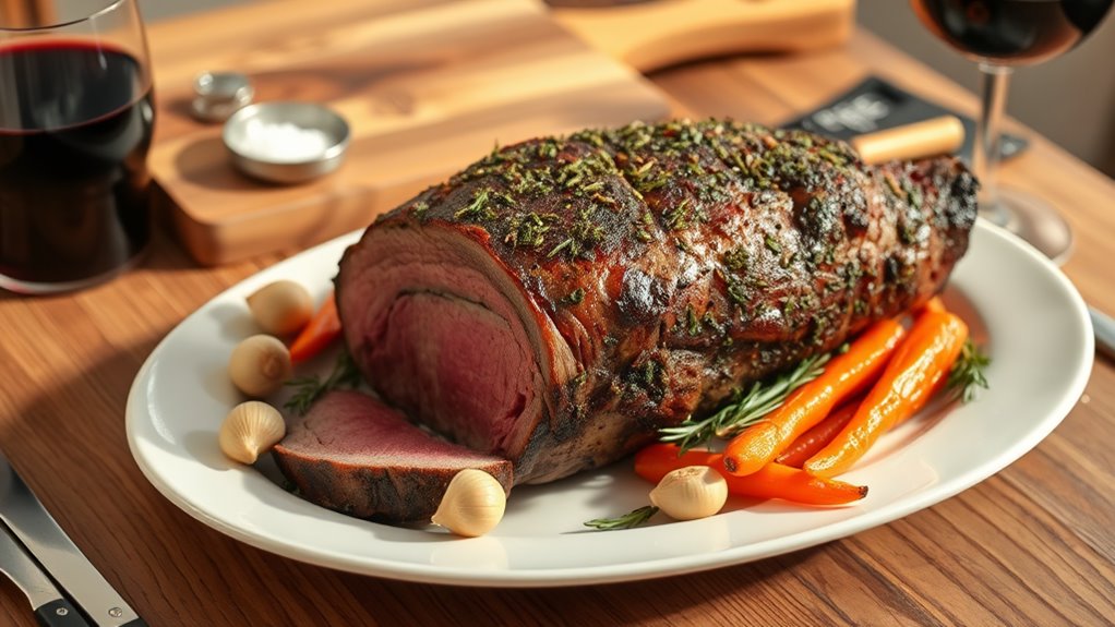 herb crusted prime rib recipe