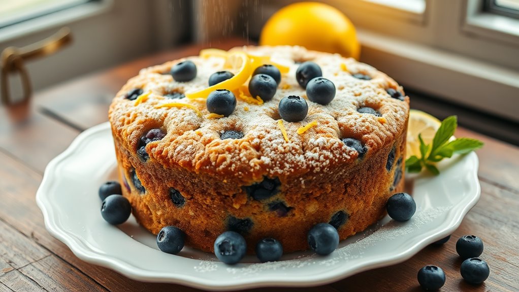 lemon blueberry flavored cake