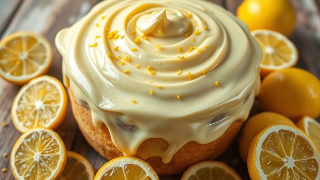 lemon flavored butter icing