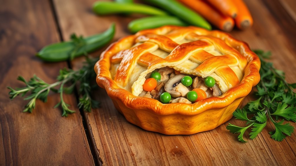 nutritious chicken vegetable pie