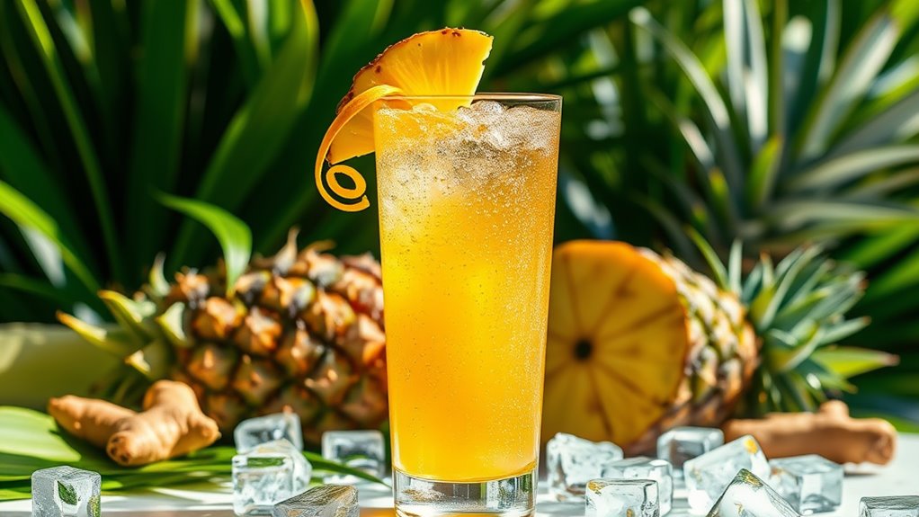 pineapple ginger flavored drink
