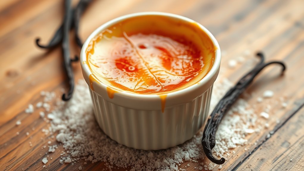 rich vanilla custard dessert