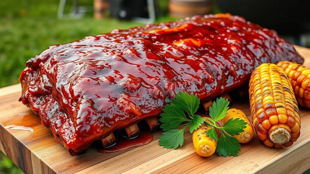 savory grilled pork ribs