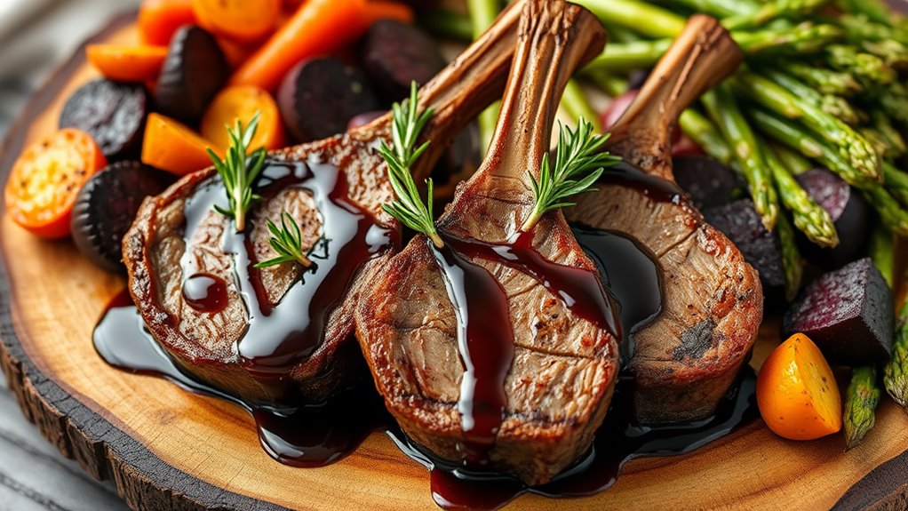 savory herb infused lamb chops