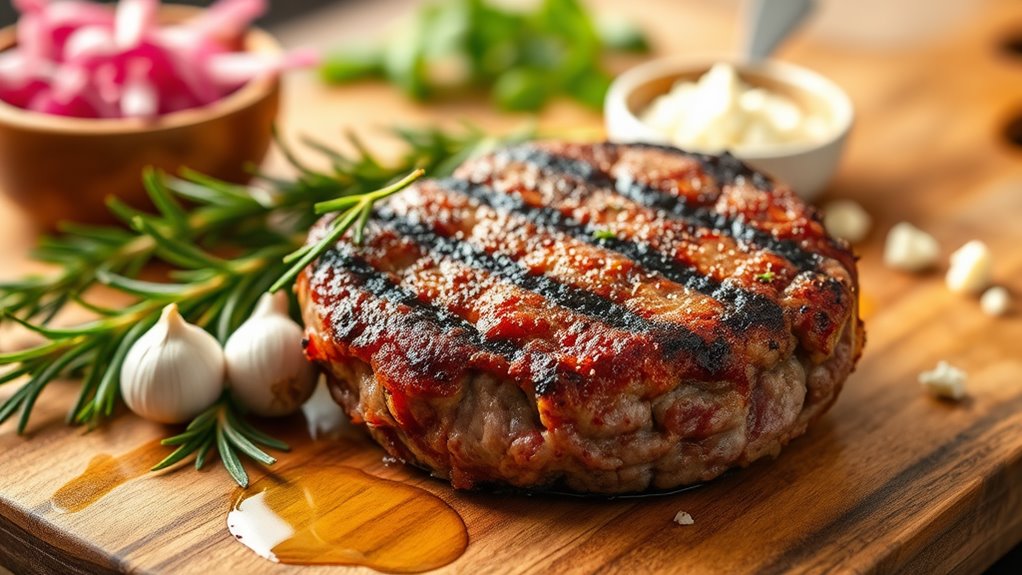 savory lamb burger recipe