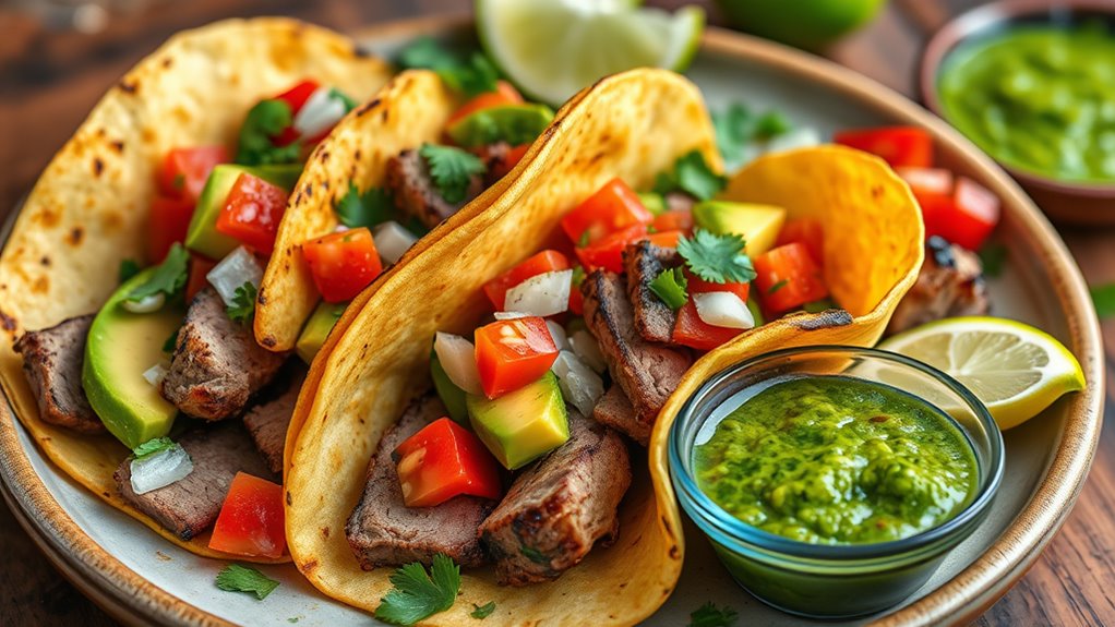 spicy grilled tenderloin tacos