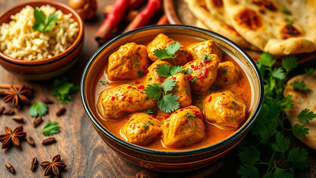 spicy traditional indian dish