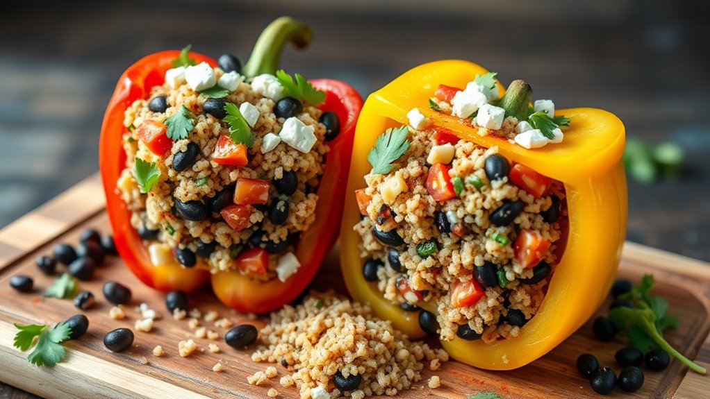 stuffed peppers with quinoa
