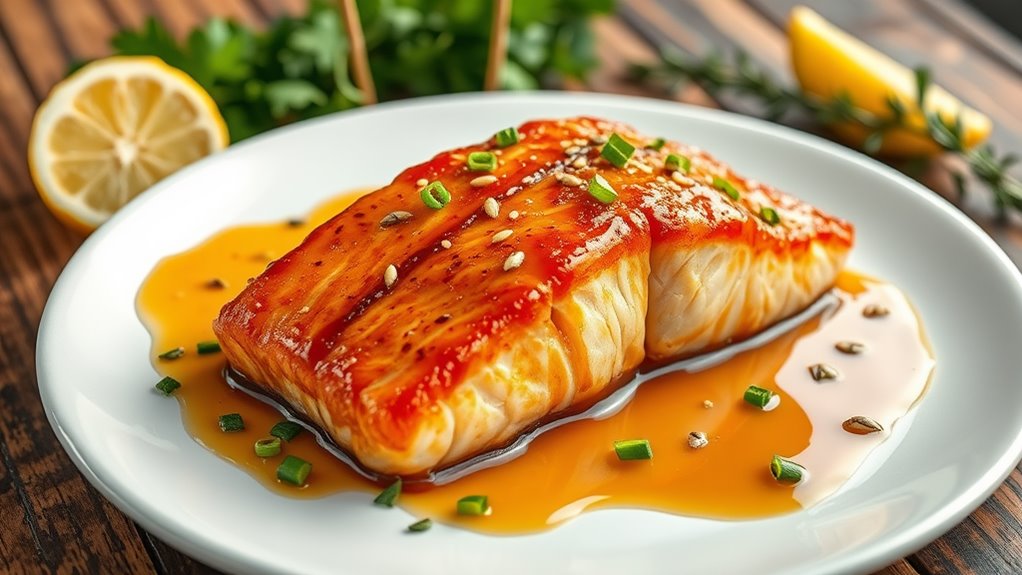 sweet and savory salmon