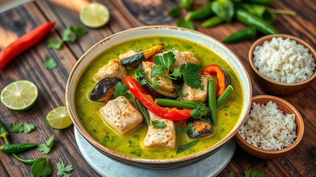 thai green curry chicken