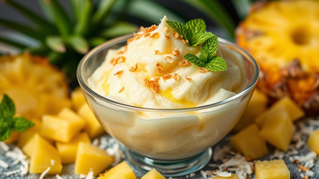 tropical frozen dessert treat