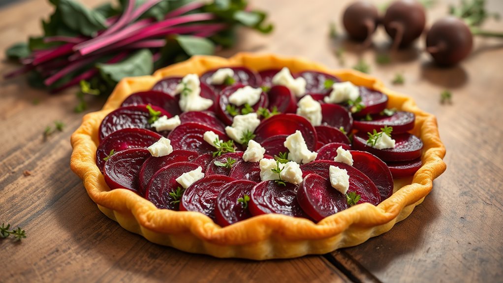beet and cheese pastry