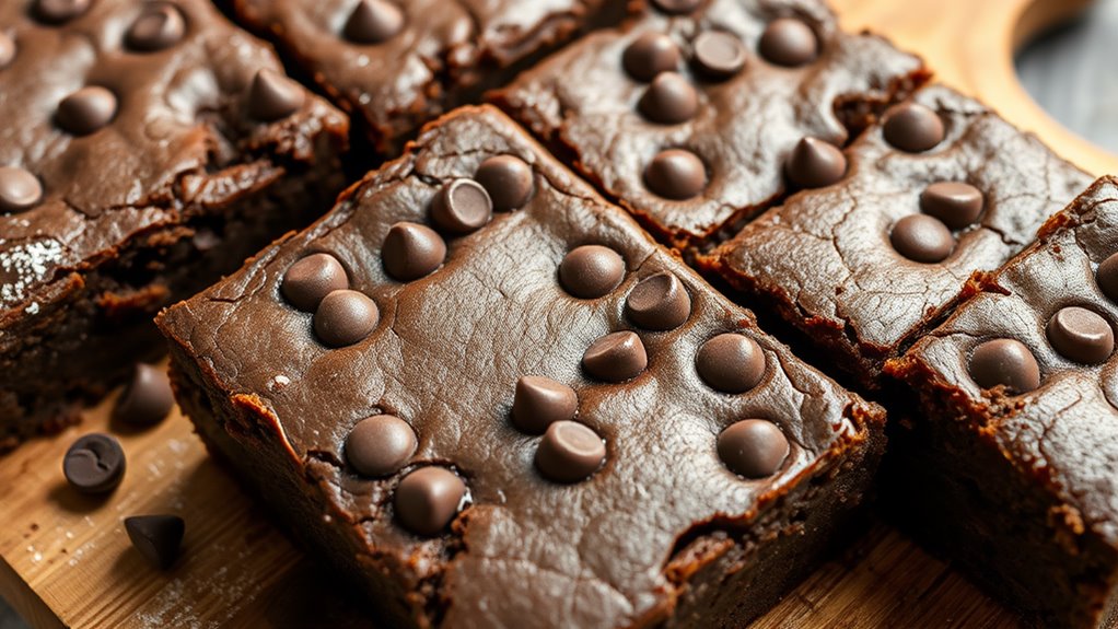 chewy chocolate chip brownies