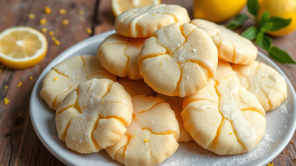 citrusy sweet buttery cookies