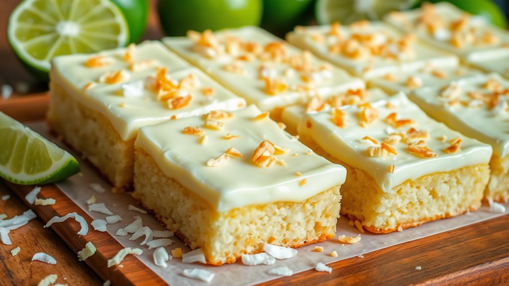 coconut lime dessert bars