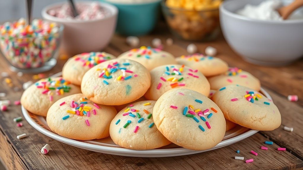 colorful festive sugar cookies