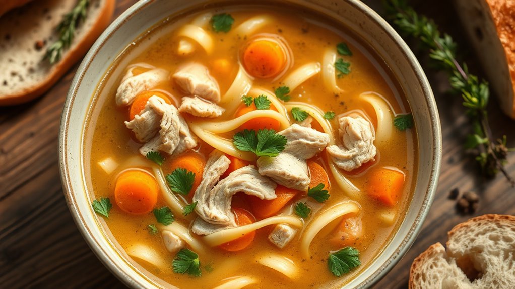 comforting homemade chicken soup