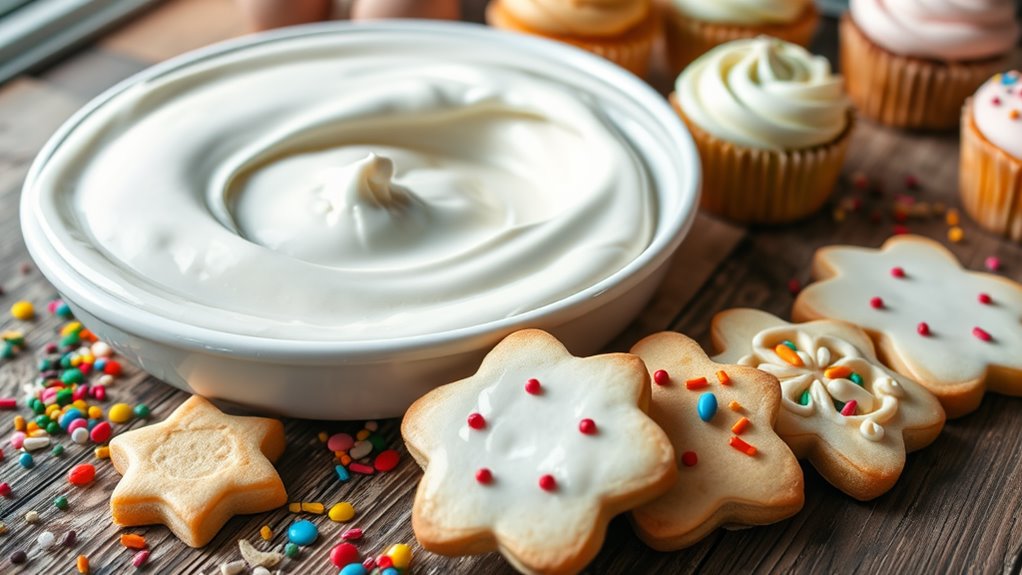 decorative sugar icing technique