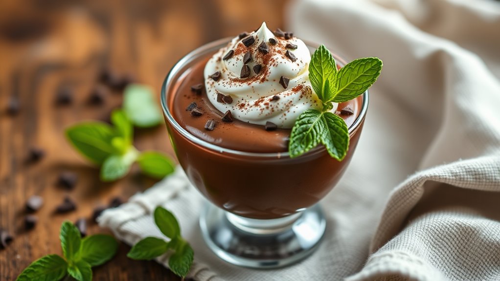 delicious creamy chocolate dessert