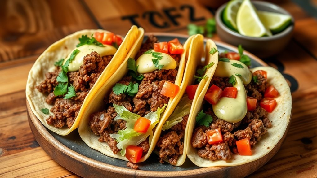 delicious homemade beef tacos