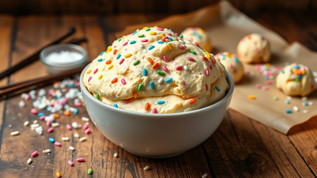 delicious homemade cookie dough