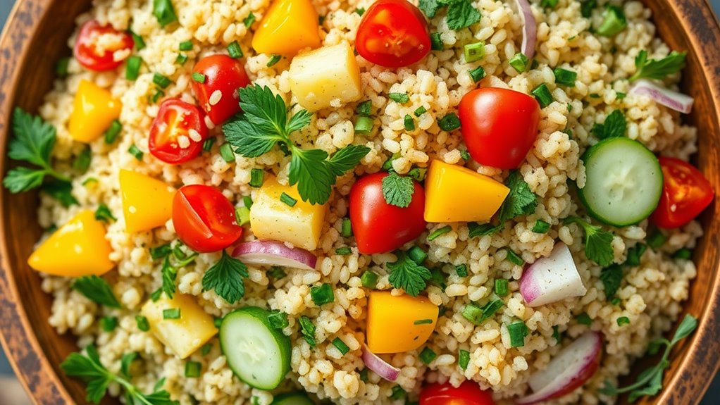 herb infused quinoa salad recipe