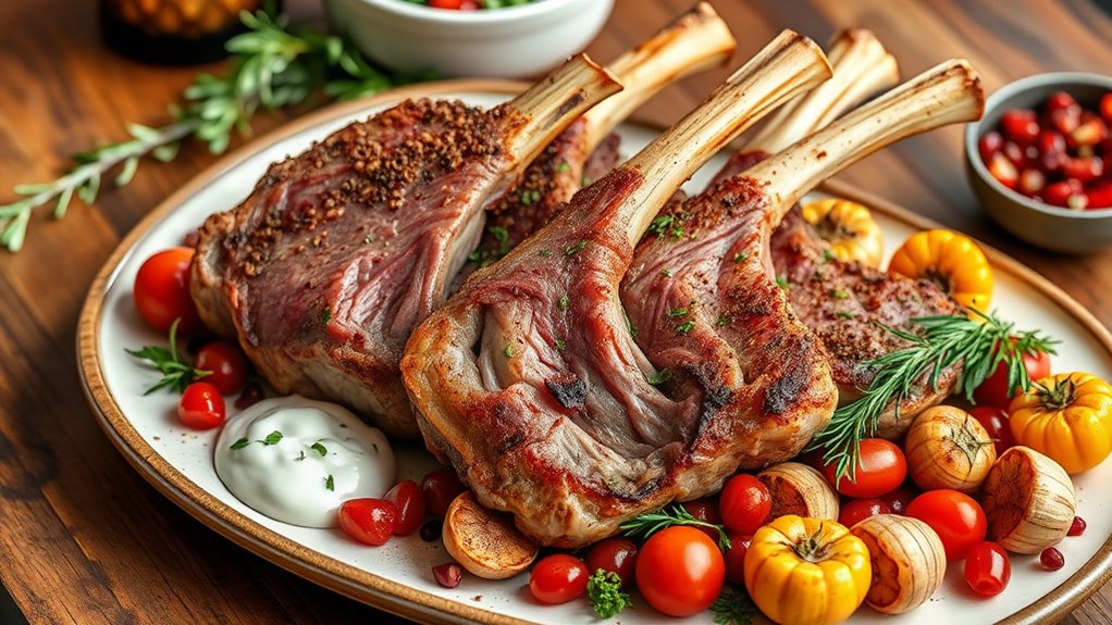 mediterranean flavored lamb dish