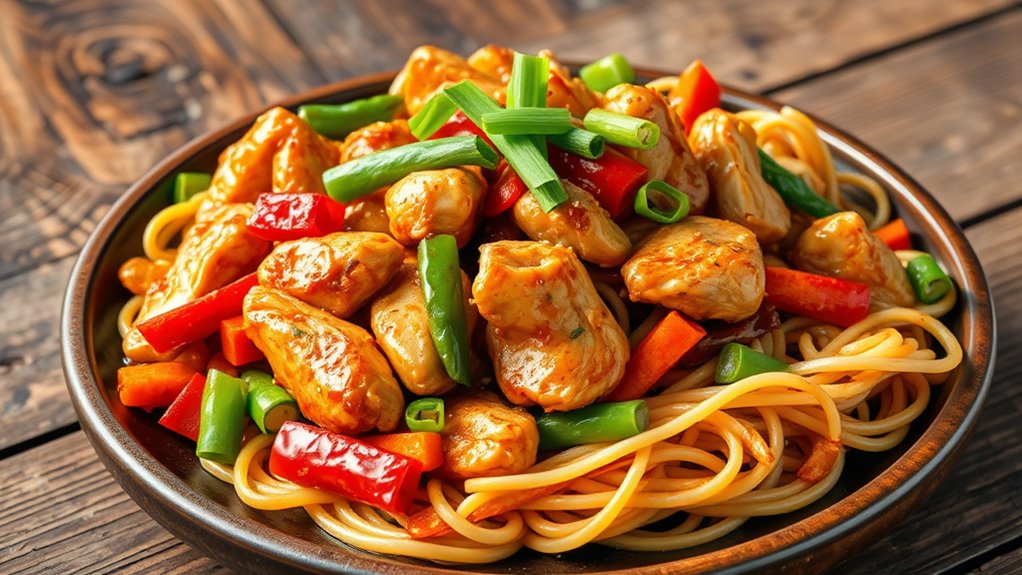 noodles with chicken stir fry