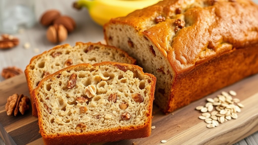 oaty nutty banana bread