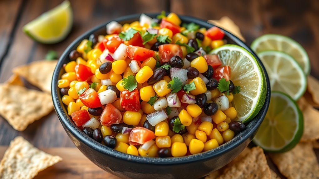 roasted corn black bean salsa