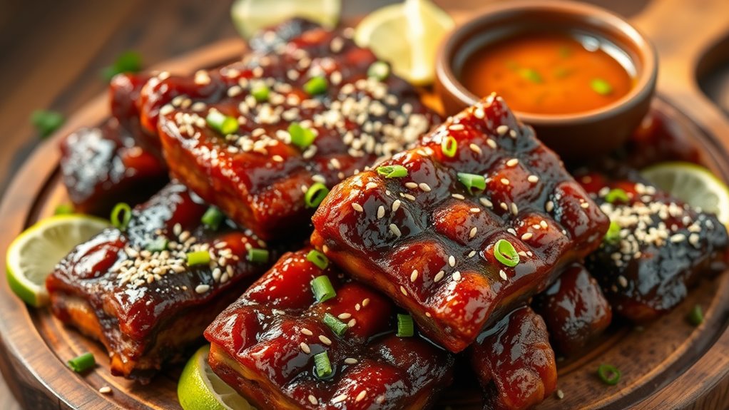 savory glazed pork ribs