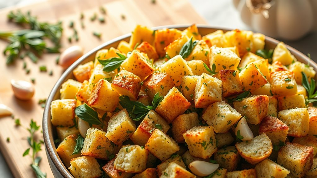 savory herb infused stuffing