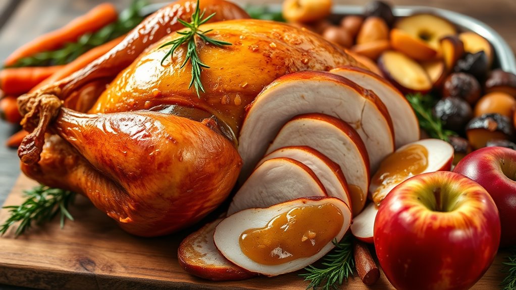 smoked turkey with applewood
